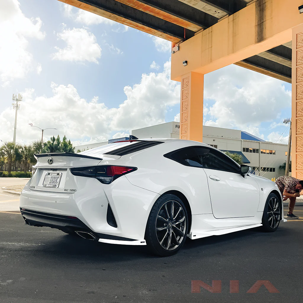 Lexus RC NIA Full lip Body Kit 5pcs (Front Splitter, Side Skirt Rockers, Rear apron spats) 2019-2025 in ABS and Carbon Fiber - Image 12