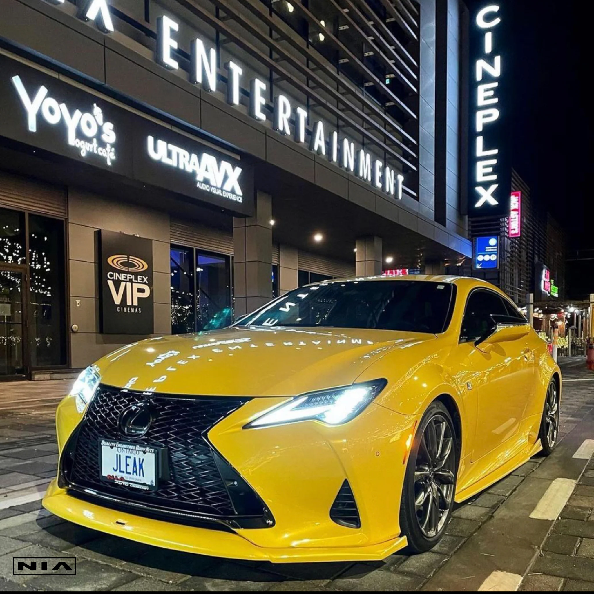 Lexus RC NIA Full lip Body Kit 5pcs (Front Splitter, Side Skirt Rockers, Rear apron spats) 2019-2025 in ABS and Carbon Fiber - Image 3