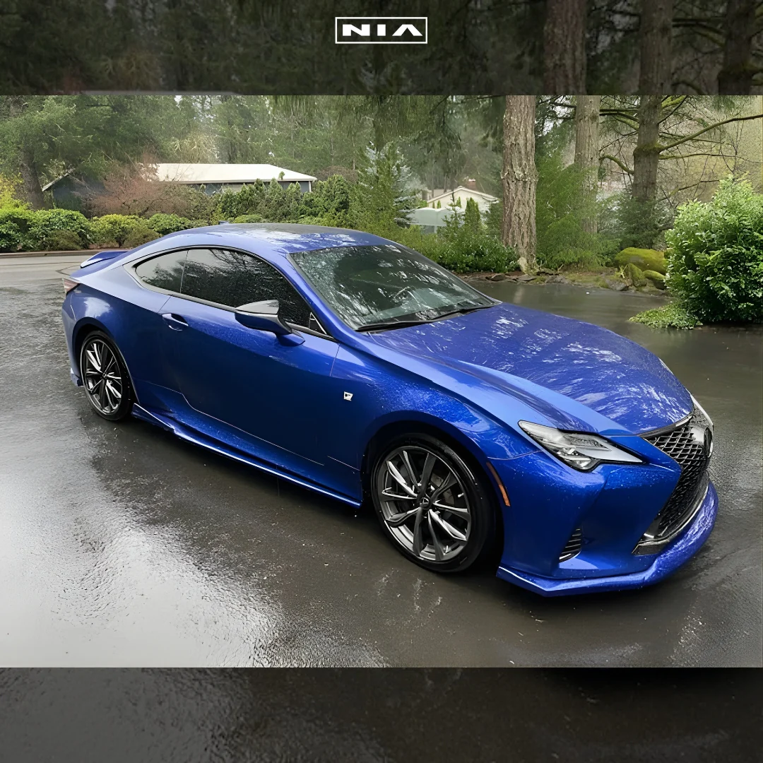 Lexus RC NIA Full lip Body Kit 5pcs (Front Splitter, Side Skirt Rockers, Rear apron spats) 2019-2025 in ABS and Carbon Fiber - Image 5