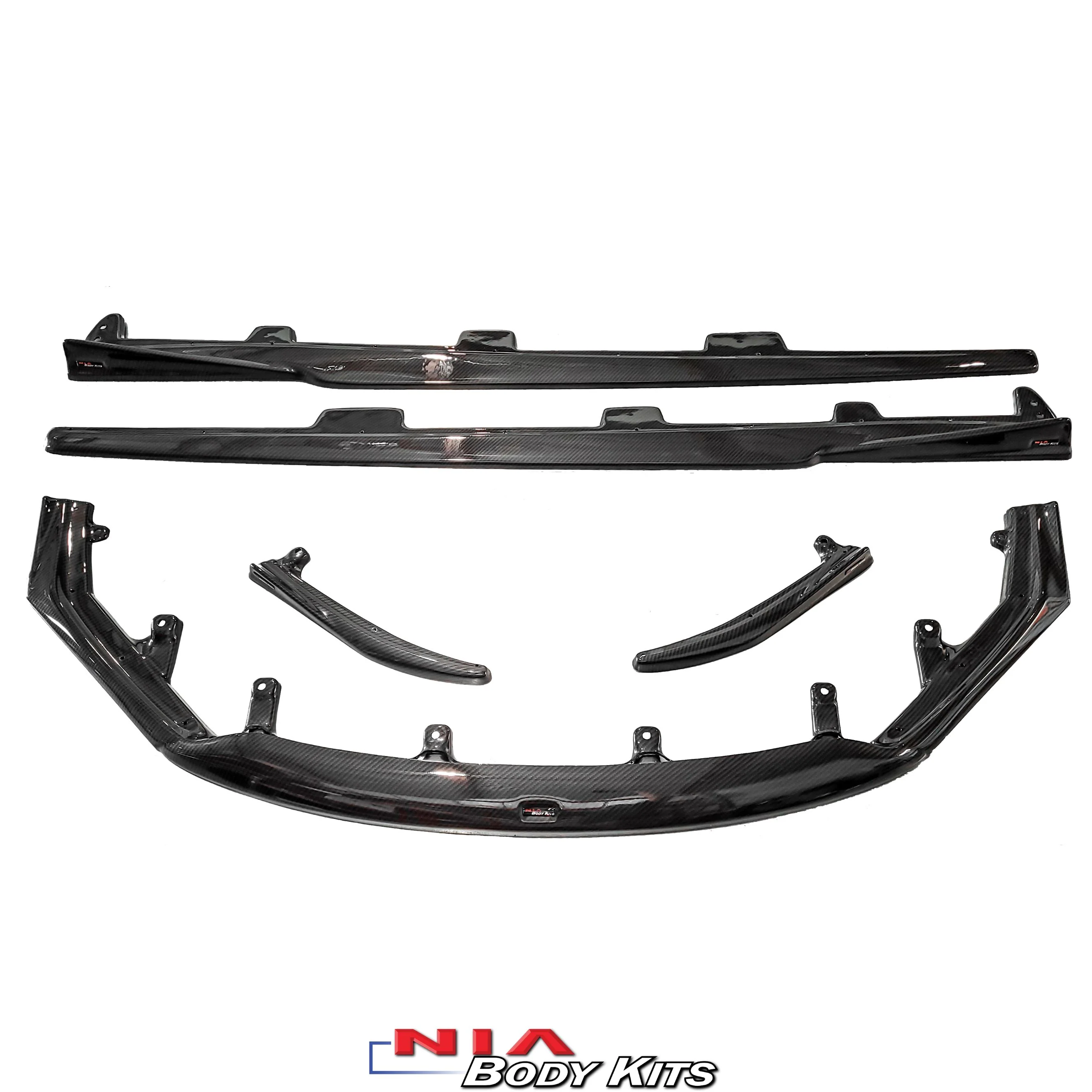 Lexus RC NIA Full lip Body Kit 5pcs (Front Splitter, Side Skirt Rockers, Rear apron spats) 2019-2025 in ABS and Carbon Fiber - Image 7