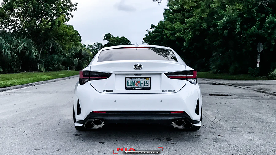 Lexus RC NIA Rear Spats 2019-2025 in ABS and Carbon Fiber - Image 4