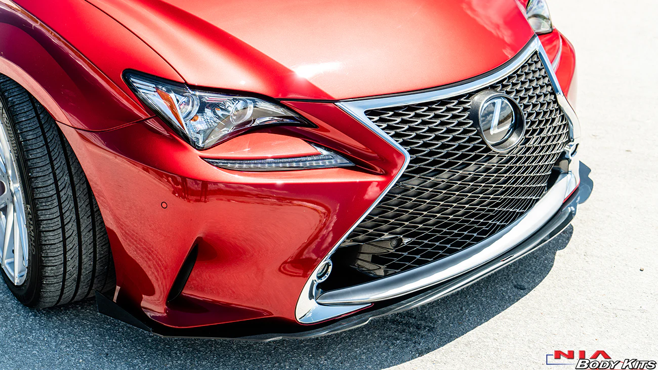 Lexus RC NIA Sleek Front Splitter Lip 2015-2018 in ABS - Image 3