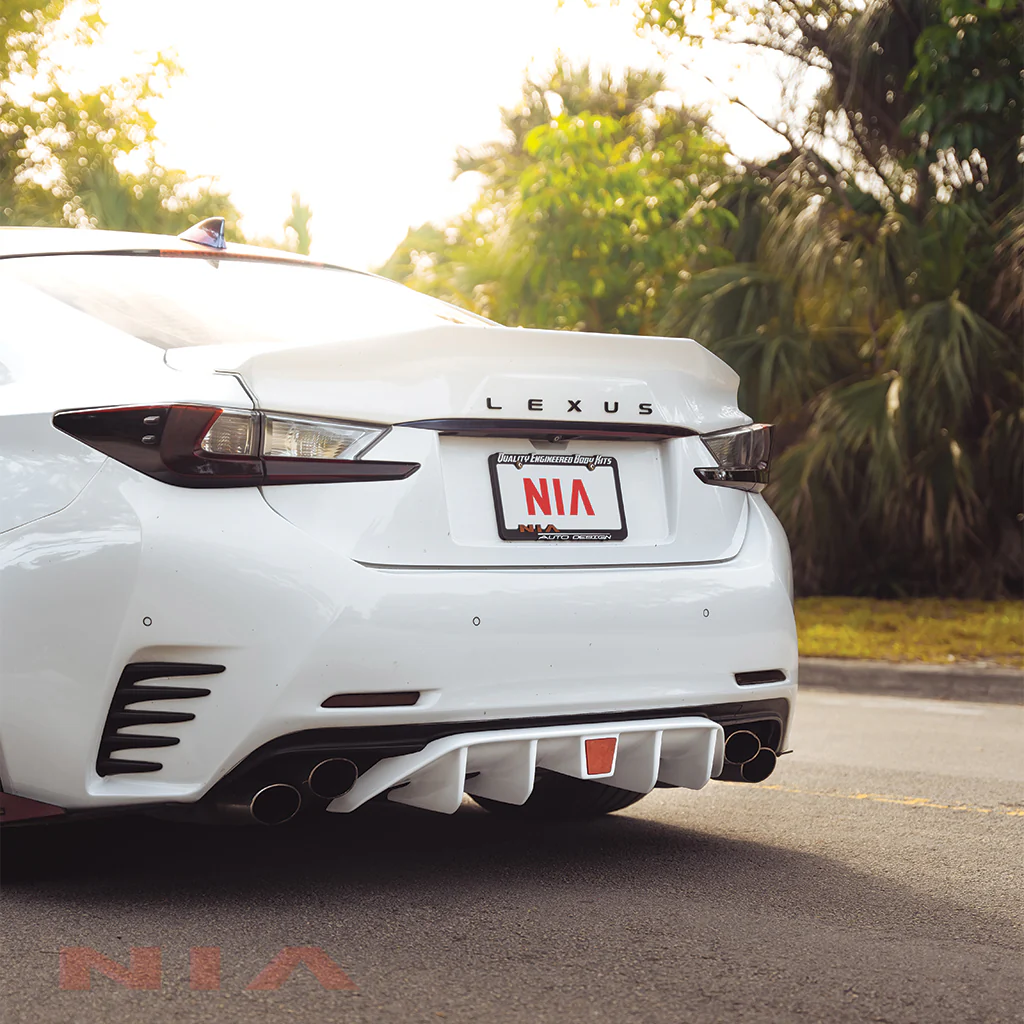 Lexus RC F-Sport, Base Model Ducktail Spoiler V2 2015-2025 in ABS - Image 5
