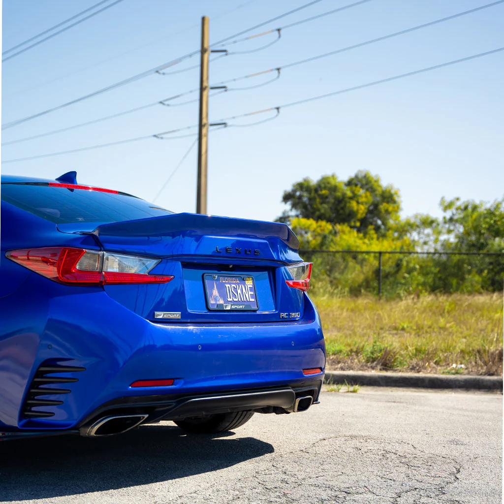 Lexus RC F-Sport, Base Model Ducktail Spoiler V2 2015-2025 in ABS - Image 9