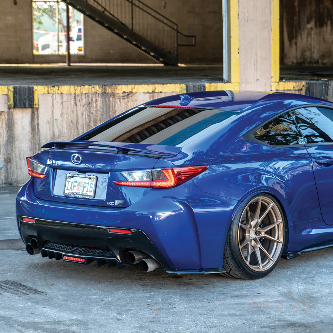 Lexus RC-F NIA rear lip bumper extension Diffuser bodykit 2015-2019 in ABS - Image 3