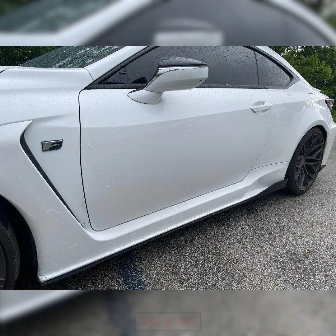 Lexus RC-F NIA Sleek Splitter Lip Side Skirts Body Kit 2020-2025 in ABS - Image 3