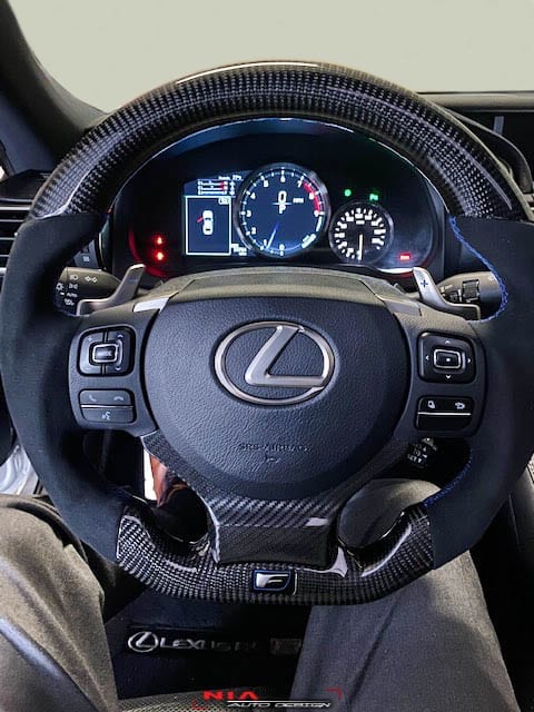 Lexus Carbon Fiber Steering Wheel for RC-F (2015-2019) - Image 7