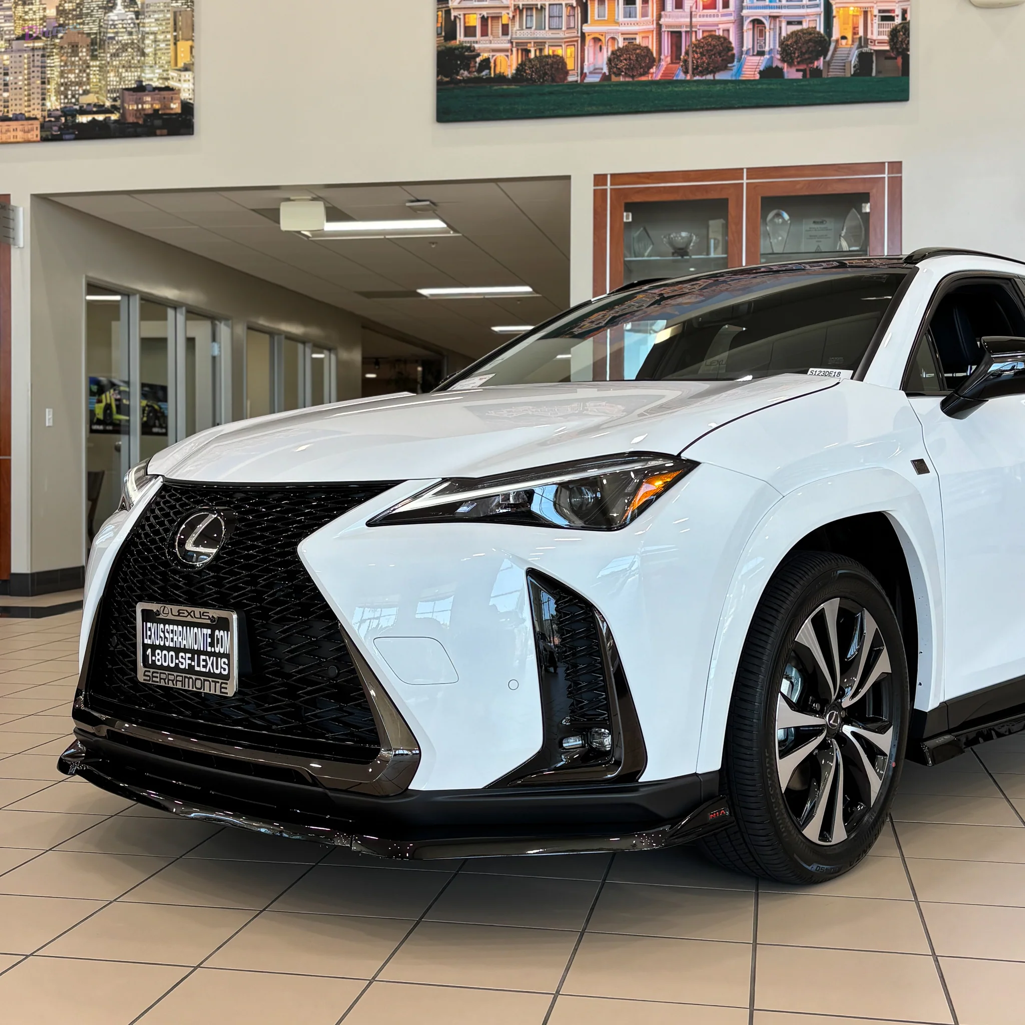Lexus UX Base Model, F-Sport NIA Front Splitter Lip body kit 2019-2025 in ABS - Image 3