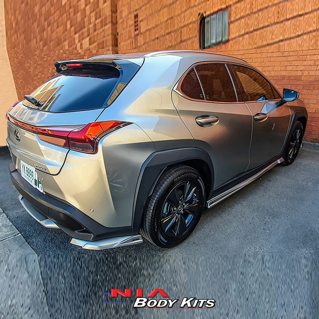 Lexus UX Base Model, F-Sport NIA Splitter Rear Apron Spats 2019-2025 in ABS - Image 6