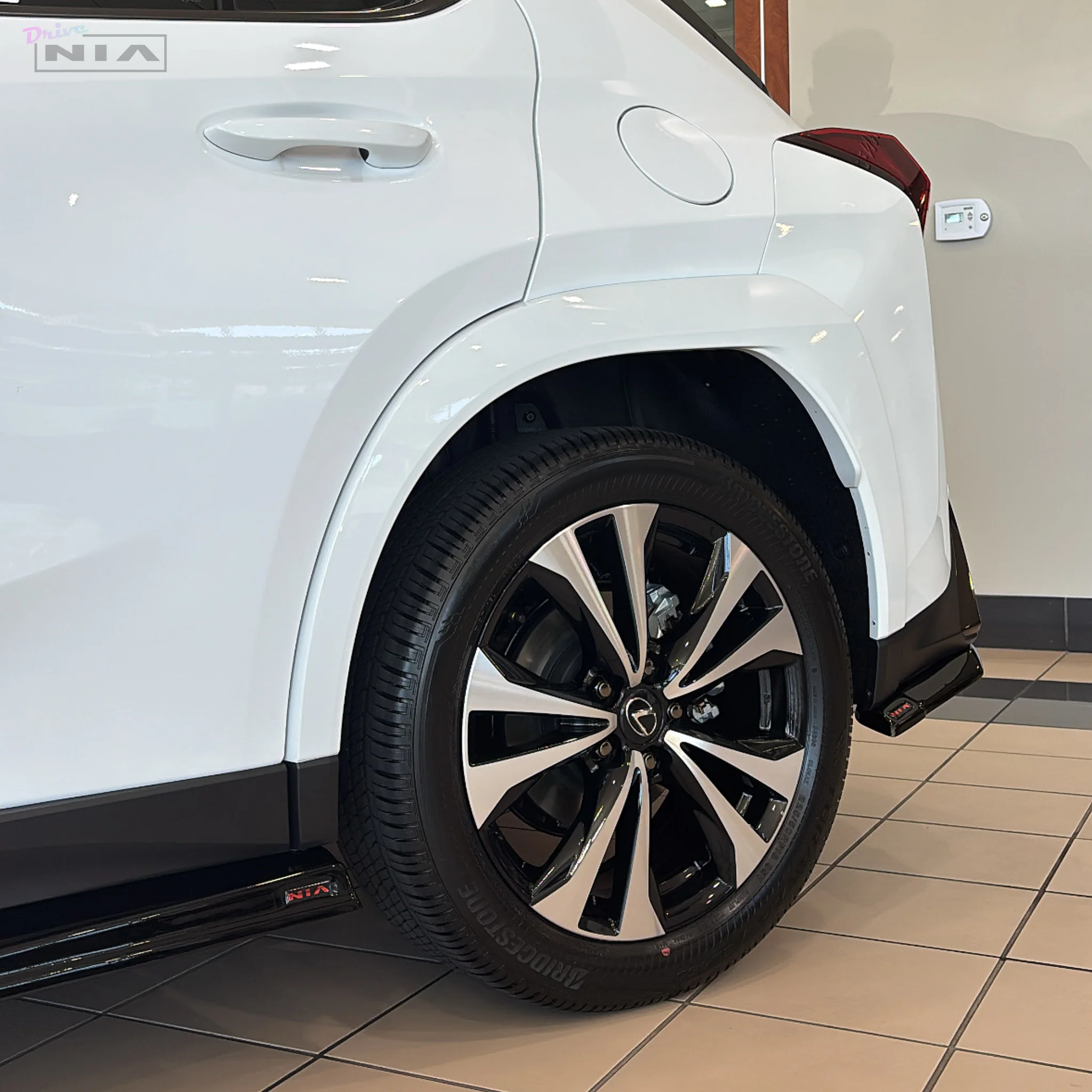Lexus UX Base Model, F-Sport NIA Splitter Rear Apron Spats 2019-2025 in ABS - Image 3