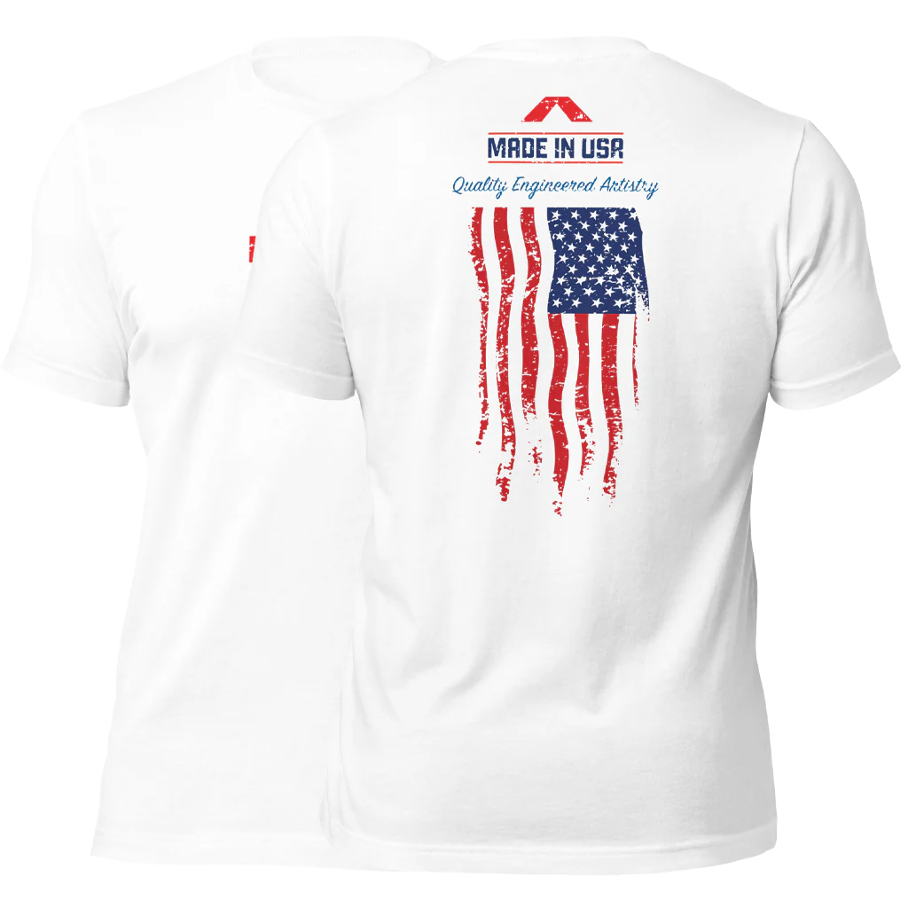 Made In USA T-Shirt (White) by NIA Body Kits - Image 3