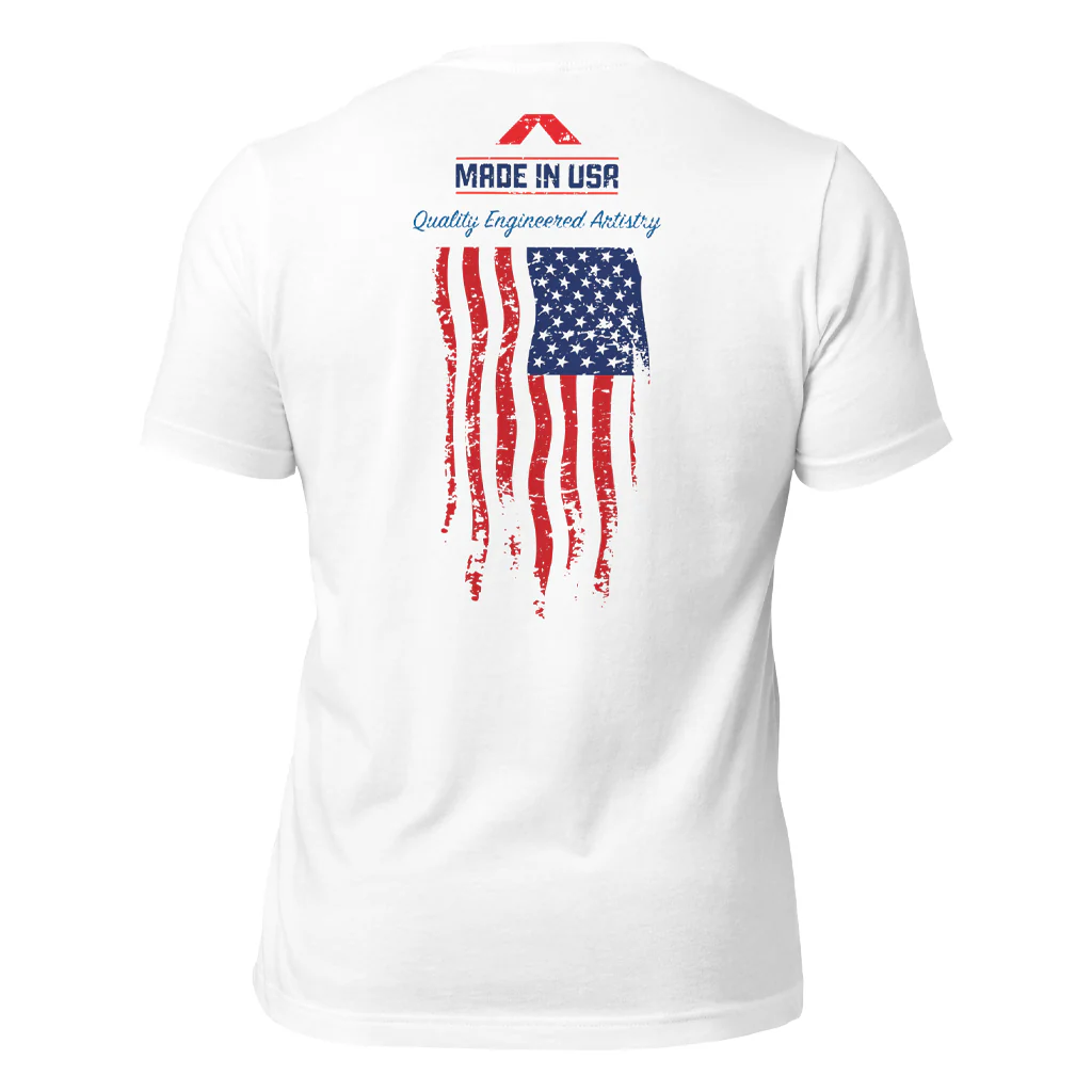 Made In USA T-Shirt (White) by NIA Body Kits - Image 6