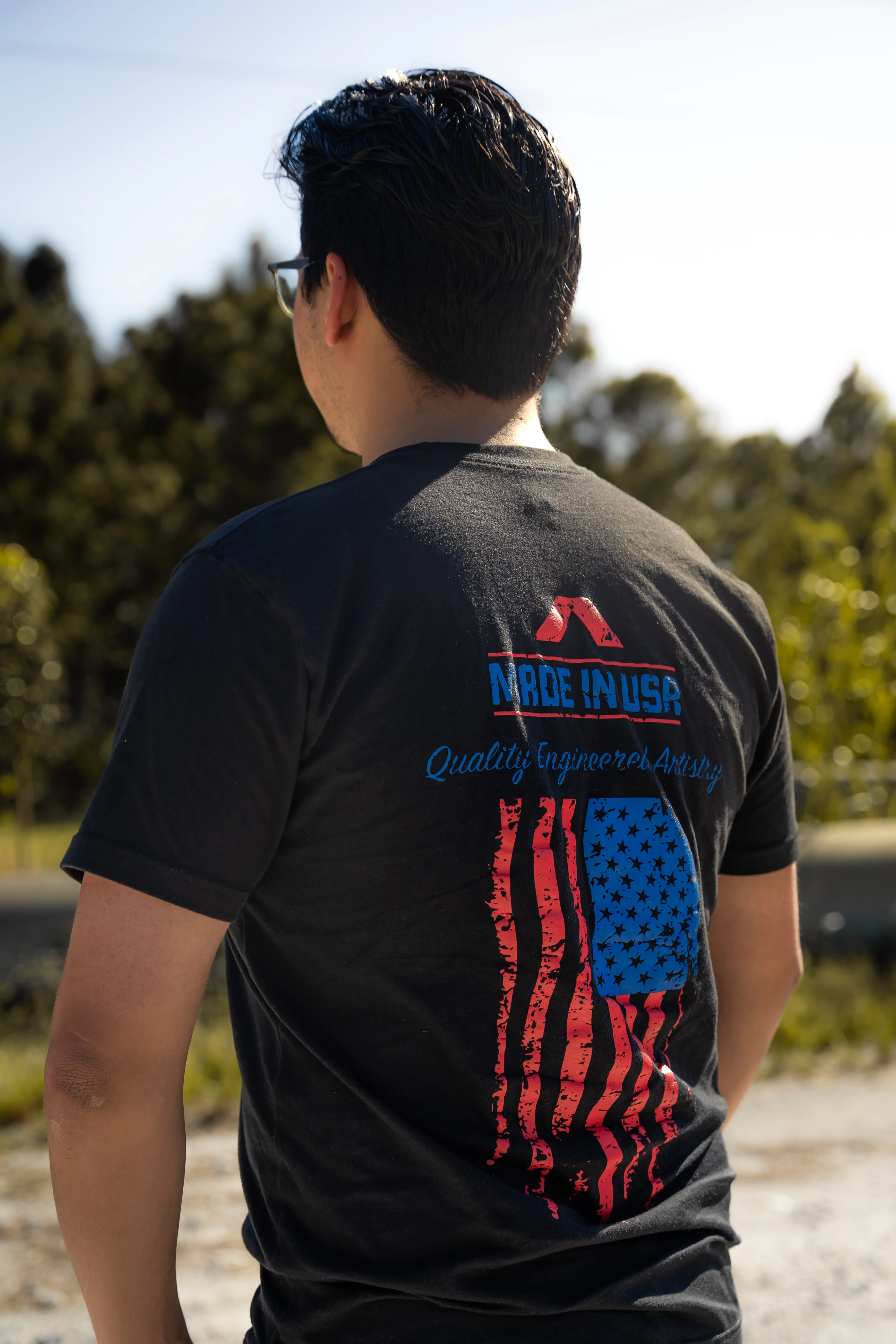 Made In USA T-Shirt (Black) by NIA Body Kits - Image 6