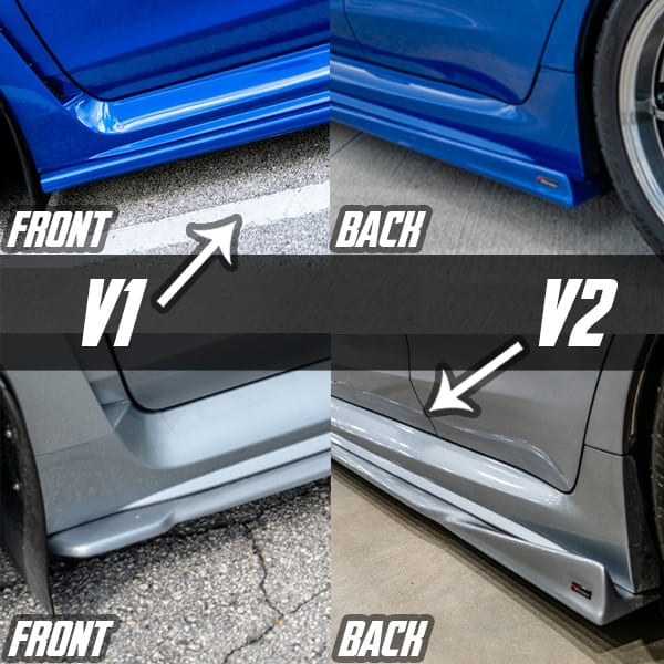 Subaru WRX Full Lip Splitter Body Kit (Front, Sides, Rears) 2015-2021 - Image 6